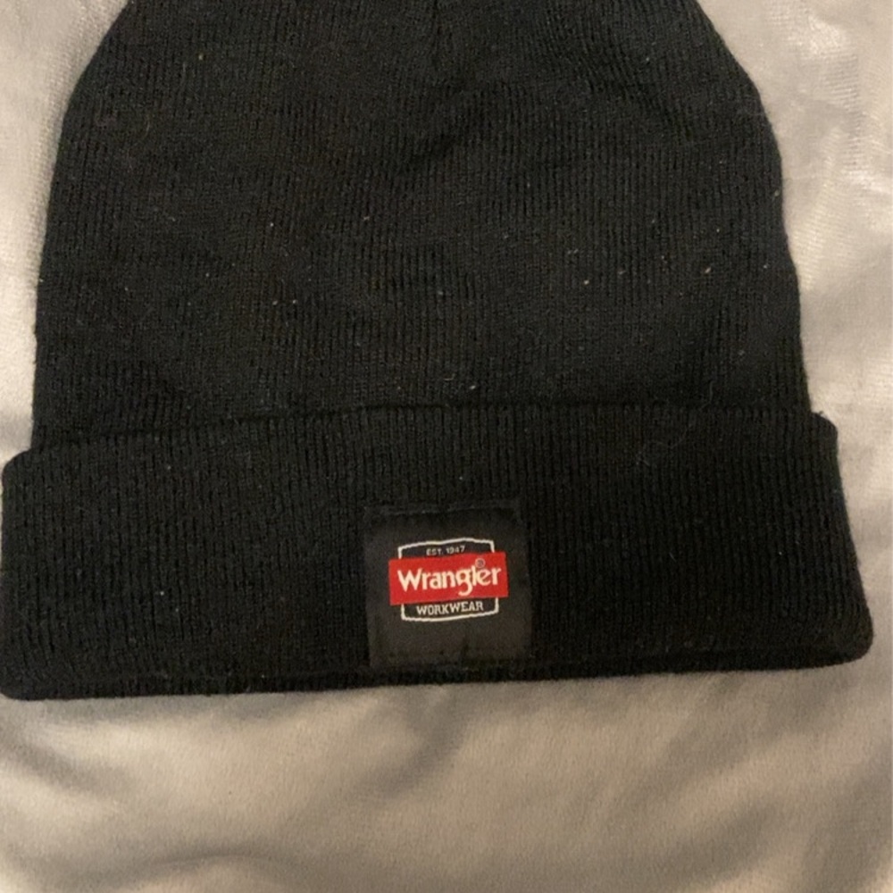 Wrangler Black Beanie - Men's Accessory